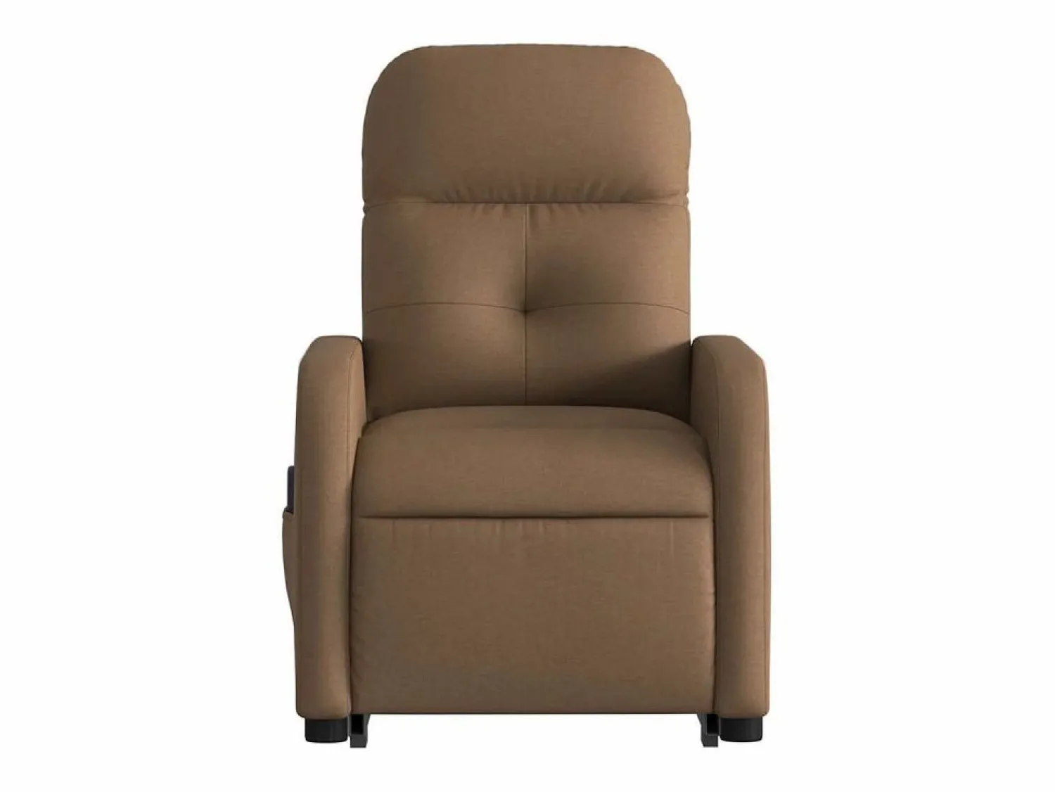New Silla de masaje reclinable de pie de tela marrón SHL8007 Marru00f3n