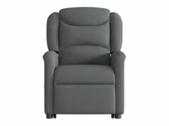 Silla de masaje reclinable de pie de tela gris oscuro SHL6255