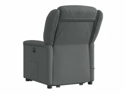 Silla de masaje reclinable de pie de tela gris oscuro SHL6255