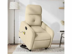 Online Silla de masaje reclinable de pie de tela color SHL7171 Crema