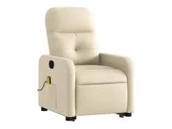 Online Silla de masaje reclinable de pie de tela color SHL7171 Crema