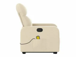 Online Silla de masaje reclinable de pie de tela color SHL7171 Crema