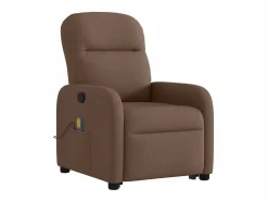 Hot Silla de masaje reclinable de pie de tela marrón SHL8375 Sillón De Masaje