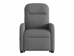 Silla de masaje reclinable de pie de tela gris oscuro SHL3194