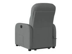 Silla de masaje reclinable de pie de tela gris oscuro SHL3194