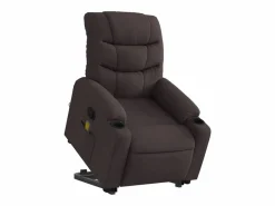 Hot Silla de masaje reclinable de pie de tela marrón oscuro SHL5258 Sillón De Masaje