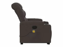 Hot Silla de masaje reclinable de pie de tela marrón oscuro SHL5258 Sillón De Masaje