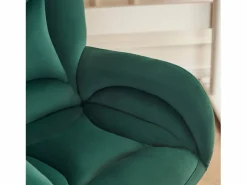 Best Silla de oficina - Velvet - - Altura ajustable - con ruedas giratorias y respaldo ergonómico - 62x64x88/97cm Silla De Escritorio