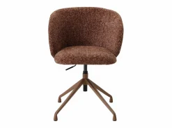 Discount Vente-unique Silla de oficina altura ajustable en tela texturizada - DUMALI Terracota