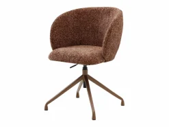 Discount Vente-unique Silla de oficina altura ajustable en tela texturizada - DUMALI Terracota