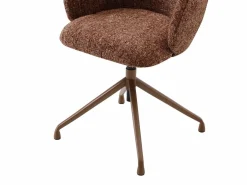 Discount Vente-unique Silla de oficina altura ajustable en tela texturizada - DUMALI Terracota