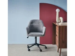 Best Silla de oficina con ruedas ajustable metal y tela Silla De Escritorio