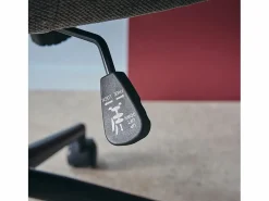 Best Silla de oficina con ruedas ajustable metal y tela Silla De Escritorio