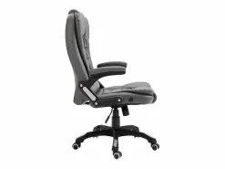 vidaxl Silla de oficina de cuero sintético