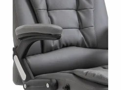 vidaxl Silla de oficina de cuero sintético