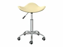 Online Clicnbuy Silla de oficina de cuero sintético color Crema