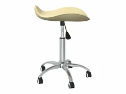 Online Clicnbuy Silla de oficina de cuero sintético color Crema