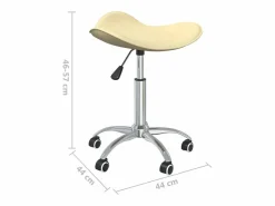 Online Clicnbuy Silla de oficina de cuero sintético color Crema