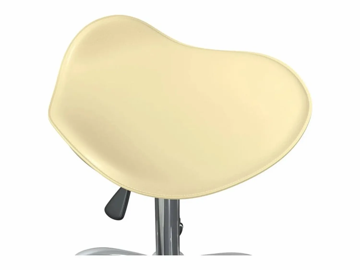 Sale vidaxl Silla de oficina de cuero sintético color Crema