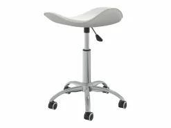 vidaxl Silla de oficina de cuero sintético Blanco