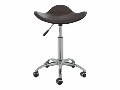 Silla de oficina de cuero sintético marrón Silla De Escritorio