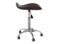Silla de oficina de cuero sintético marrón Silla De Escritorio