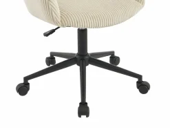 Hot Vente-unique Silla de oficina de pana color - MARENZIA Crema