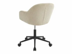 Hot Vente-unique Silla de oficina de pana color - MARENZIA Crema