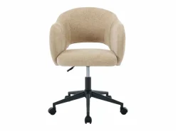 Sale Vente-unique Silla de oficina de tela texturizada - ACACILIO Beige