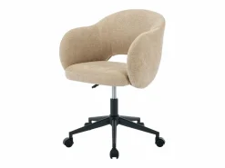 Sale Vente-unique Silla de oficina de tela texturizada - ACACILIO Beige