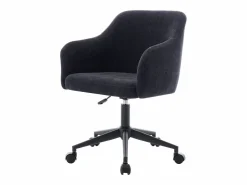 Vente-unique Silla de oficina de tela texturizada altura ajustable - MATOMI