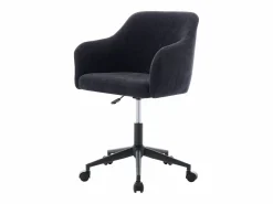 Vente-unique Silla de oficina de tela texturizada altura ajustable - MATOMI