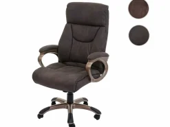 Sale Silla de oficina Denver, suede look gris oscuro Silla De Oficina