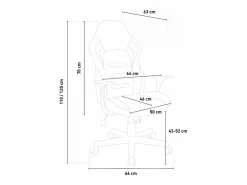 Outlet FRANCHINISHOP Silla de oficina ergonómica en símil piel Aragon racing sport style Multicolor