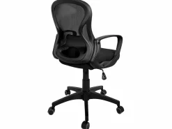 New Silla de oficina ergonómica, asiento de malla reclinable, soporte lumbar, altura ajustable, giratorio, ruedas suaves FEST Silla De Escritorio