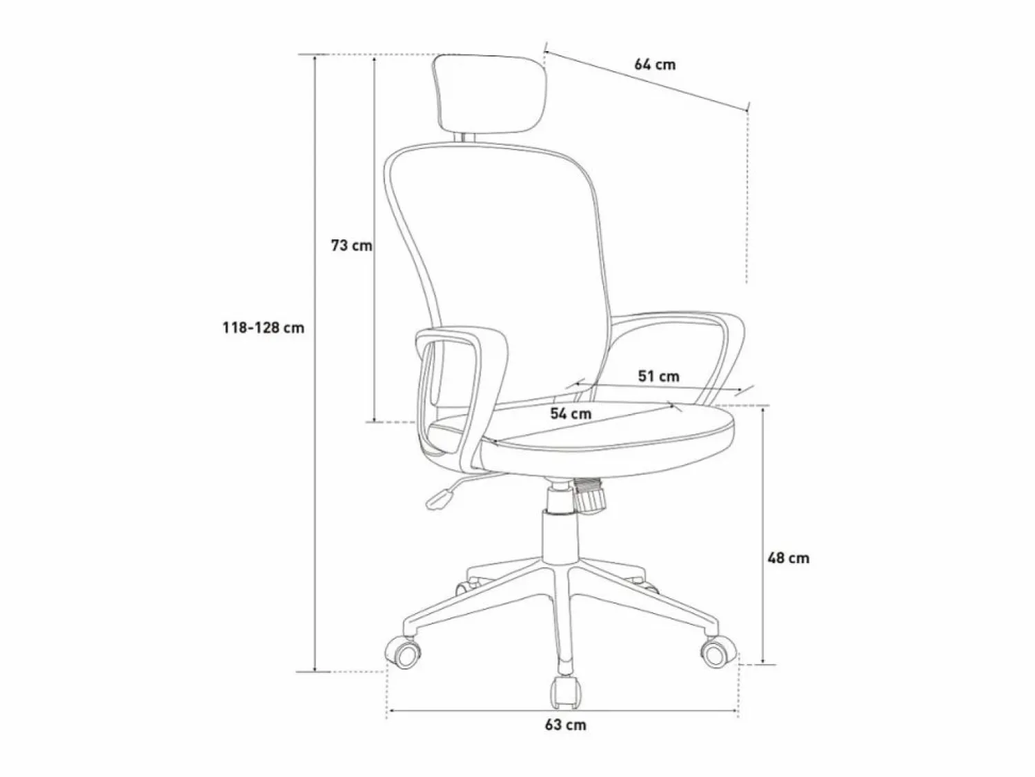 FRANCHINISHOP Silla de oficina ergonómica tejida con reposacabezas de diseño Sepang Moon