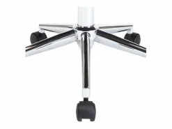 Clicnbuy Silla de oficina giratoria madera curvada cuero sintético