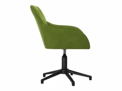 Silla de oficina giratoria de terciopelo claro ES802663