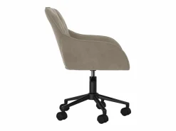Silla de oficina giratoria de terciopelo claro ES602366