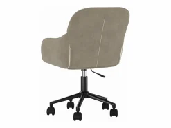 Silla de oficina giratoria de terciopelo claro ES602366