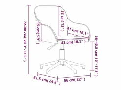 Clicnbuy Silla de oficina giratoria de terciopelo tinto
