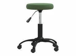 New Clicnbuy Silla de oficina giratoria de terciopelo oscuro Verde
