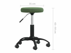 New Clicnbuy Silla de oficina giratoria de terciopelo oscuro Verde