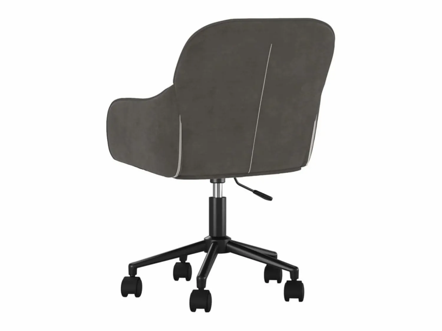 Discount Silla de oficina giratoria de terciopelo oscuro ES543929 Gris