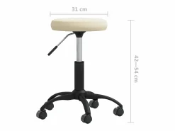 Clicnbuy Silla de oficina giratoria de terciopelo