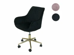 Discount Silla de oficina -J62 de terciopelo con reposabrazos, Silla De Escritorio
