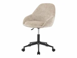 Discount Vente-unique Silla de oficina pana altura ajustable - NAODY Beige
