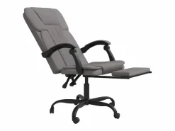 Discount Silla de oficina reclinable de tela gris taupé Silla De Oficina