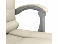 Clicnbuy Silla de oficina reclinable masaje cuero sintético color