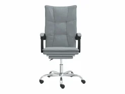 Clearance Silla de oficina reclinable de tela claro Silla De Oficina